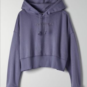 Cropped adidas hoodie